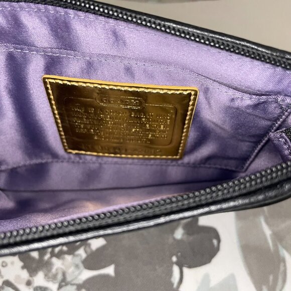 Coach Black Satin Wristlet 42032 - Picture 7 of 7